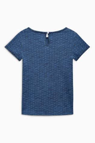 Denim Blue Appliqu&eacute; Heart T-Shirt (3-16yrs)